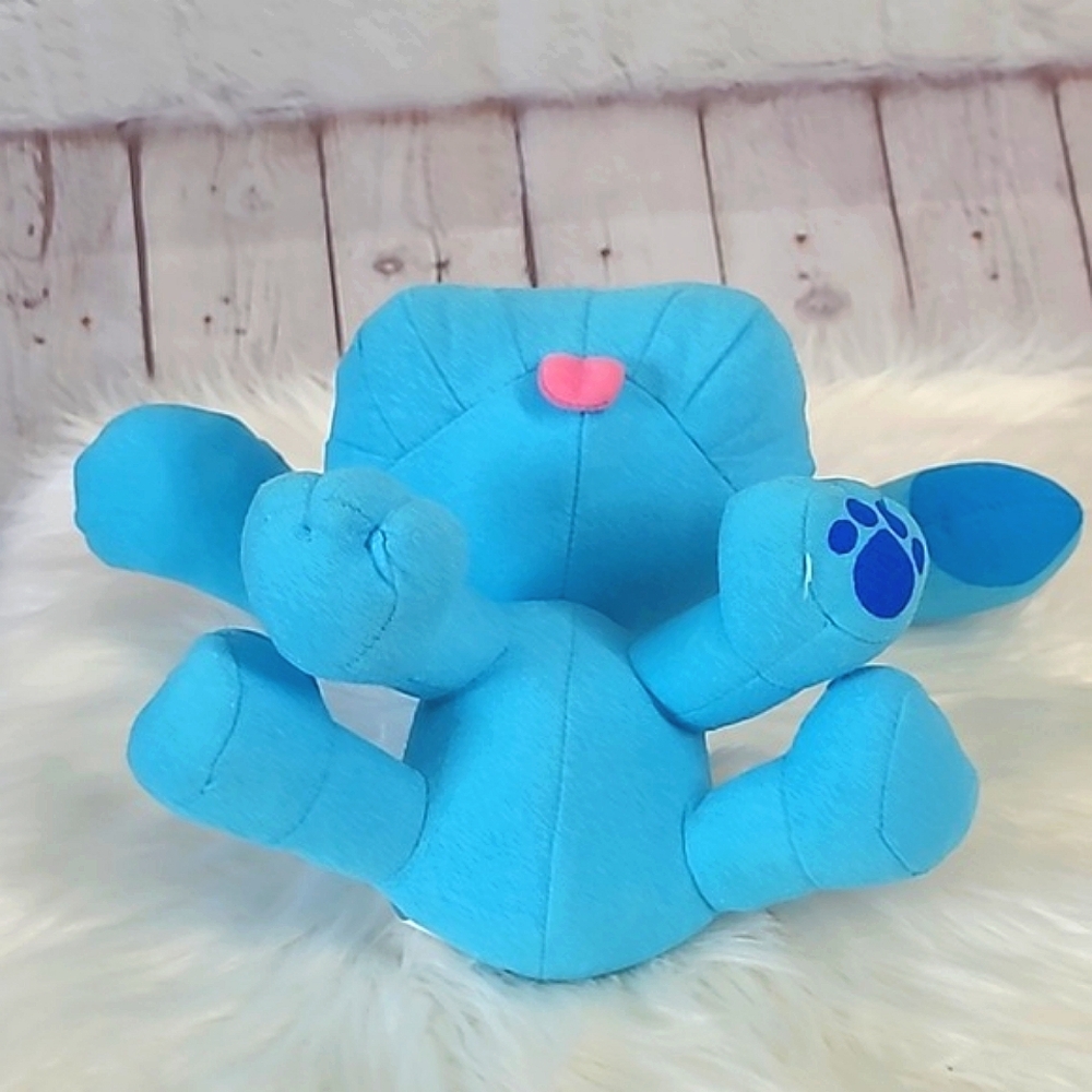 Vintage Tyco 1997 90s Mattel Blues Clues Poseable Blue Plush Stuffed Animal Nick - Picture 11 of 17